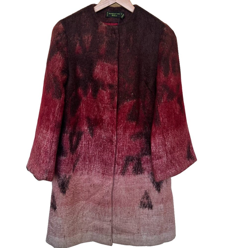 100% Auth SHANGHAI TANG Women's Wool Coat (US Size 4)